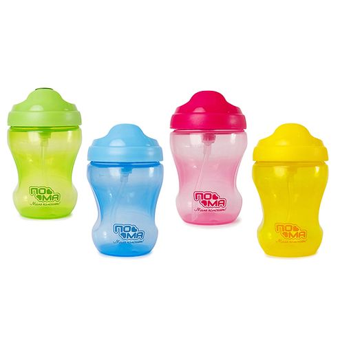 ПОМА Поильник "Спортивный" 260мл полипропилен, сил 12мес+