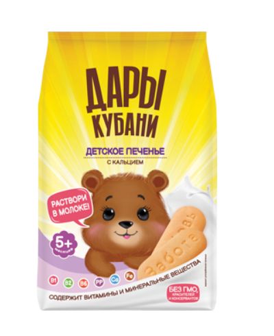 ДАРЫ КУБАНИ /120гр/ Печенье детское классическое с кальцием 5 мес+ / 9