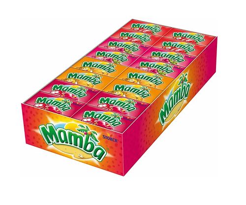 МАМБА Конфеты жевательные, ассорти 26,5гр,