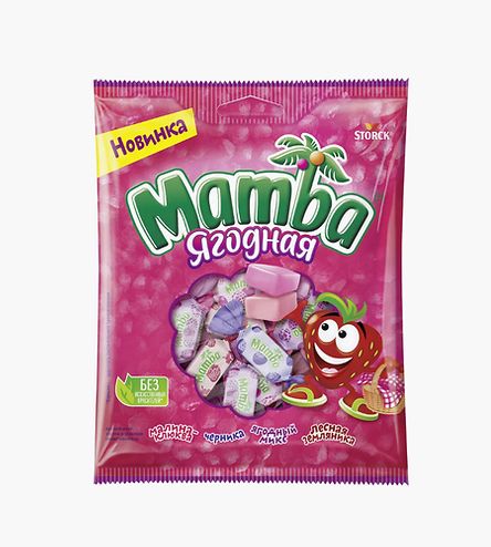 МАМБА Конфеты жевательные, Ягодная 70гр