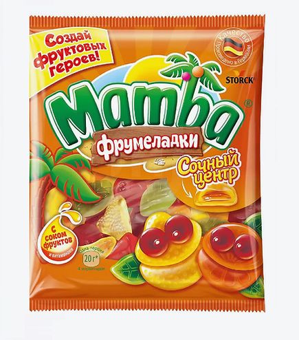 МАМБА Мармелад фрумеладки, Сочный центр, 140гр