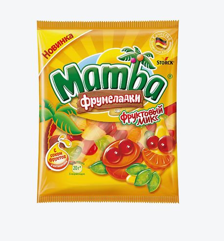 МАМБА Мармелад фрумеладки, Фруктовый микс, 72гр
