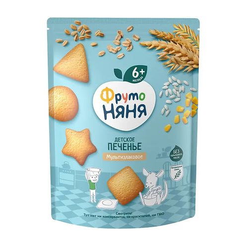 ФрутоНяня /120 гр/ Печенье Мультизлаковое