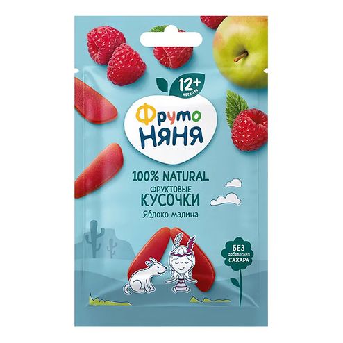 ФрутоНяня /15 гр/ Фруктовые кусочки из яблок и малины