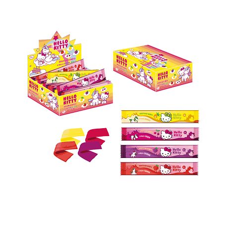 ЮНИОН Жев.конфета со вкусами вишни, малины, ананаса, ежевики, "Hello Kitty", 9*75 20г /675