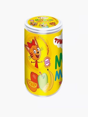 ЮНИОН Мармелад жев. со вкусом манго, апельсина, яблока, банана, лимона, в банке "Три кота" 150г /16