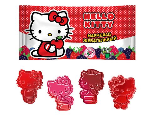 ЮНИОН Мармелад жеват. с нат. соком со вкусом лесных ягод, "Hello Kitty", 1*25, 40 г