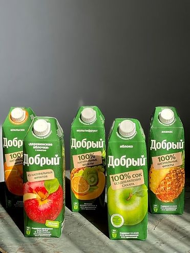 Натуральные соки в ассортименте 1л.
