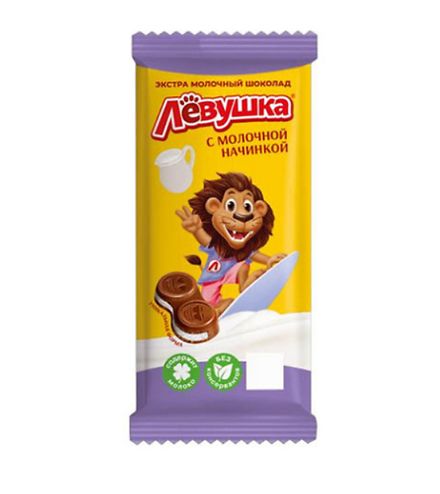 ЛЕВУШКА Шоколад Экстра молочный, 75 гр